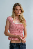 Naya Gingham Tank Top in Red