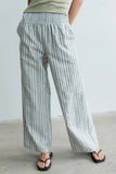 Indiana Striped Pants in Olive