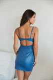 Lucy Faux Leather Bodycon Mini Dress