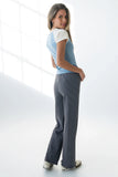 Skyla Contrast Star Top in Blue