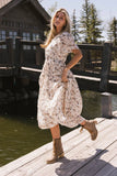 Delilah Pleated Midi Dress FINAL SALE