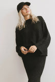 Charlotte Knit Sweater in Black FINAL SALE