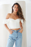 Jayden Puff Sleeve Bustier Top