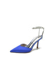 Cocktail Pointed Toe Crystal Strap High Heels