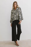 Nona Dolman Sleeve Blouse in Black FINAL SALE