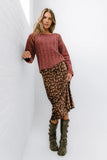 Zamara Ribbed Sweater in Red FINAL SALE