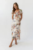 Lauren Ruffle Floral Maxi Dress