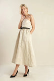 GET WHAT YOU NEED CHAMPAGNE MIDI DRESS FINAL SALE