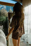 James Polka Dot Tee in Brown FINAL SALE
