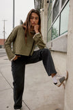 Robin Knit Sweater in Olive FINAL SALE