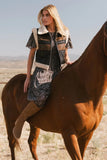 Kezia Faux Leather Vest FINAL SALE