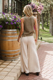 Brandi Wide Leg Pants in Natural FINAL SALE