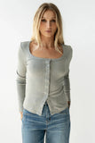 Pura Knit Top in Grey