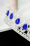 Royal Blue Crystal Baorque Crown