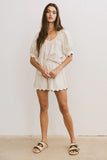 Owen Scalloped Top in Oatmeal FINAL SALE