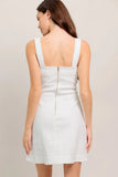 PURE INTENTIONS WHITE MINI DRESS