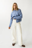 Eden Baggy Jeans in Ecru FINAL SALE