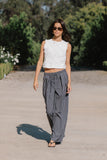 Mellie Ruffle Top in Off White