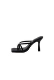 Outdoor Peep Toe Sandals Stiletto Heel Microfiber Leather Fashion Shoes