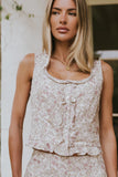 Elise Floral Ruffle Tank