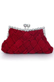 Glamourous Silk With Crystal Rhinestone Glitter Adjustable Wallets Accessories
