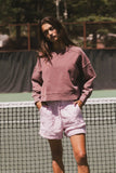 Aarti Sweatshirt in Burgundy FINAL SALE