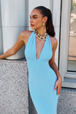 Kara Maxi Adjustable Halter Tie ITY Dress