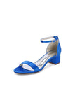 Simple Buckle Strap Open Toe Chunky Heels