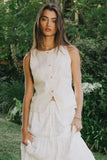 Andie Embroidered Button Up FINAL SALE