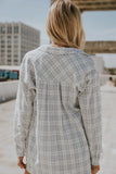 Viola Plaid Button Up