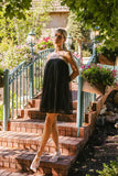 Jovie Contrast Mini Dress in Black FINAL SALE