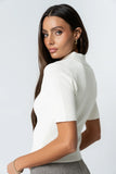 Cami Ribbed Sweater in Cream
