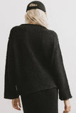 Charlotte Knit Sweater in Black FINAL SALE