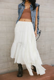 Augusta Handkerchief Skirt in Cream FINAL SALE