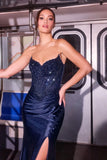 VERONA GOWN GLITTER SATIN CORSET DRESS