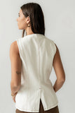Hudson Denim Vest in White FINAL SALE