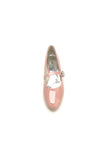 Pointed Toe Patent Leather Beaded Low Heels