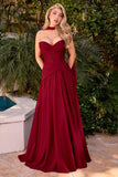Kimberly Gown Chiffon A line Dress With Scarf