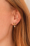 Jane Bow Pearl Drop Earring