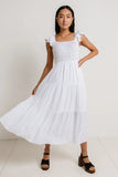 Maxton Midi Dress in White FINAL SALE