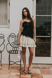 Trina Polka Dot Mini Skirt in Yellow