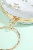 White Embroidery Handbag