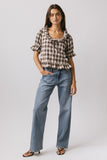 Liam Plaid Blouse