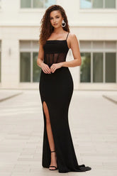 Naomi Corset Gown Black