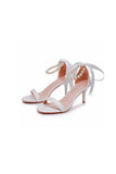 Open Toe Stiletto Ankle Strap Womens Shoes
