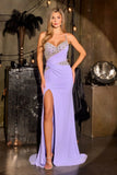 Bennett Gown Crystal Bodice Open Back Dress
