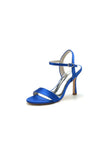 Open Toe Ankle Strap Satin Party Shoes