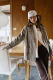 Markell Oversized Button Up in White