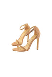Apricot Strappy Stiletto Heels