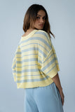Katelyn Cropped Sweater Tee